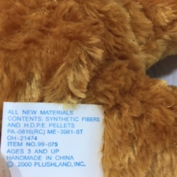 TWO Pilgrim Teddy Bears Thanksgiving Fall PLUSHLAND March of Dimes 8" - Picture 7 of 10